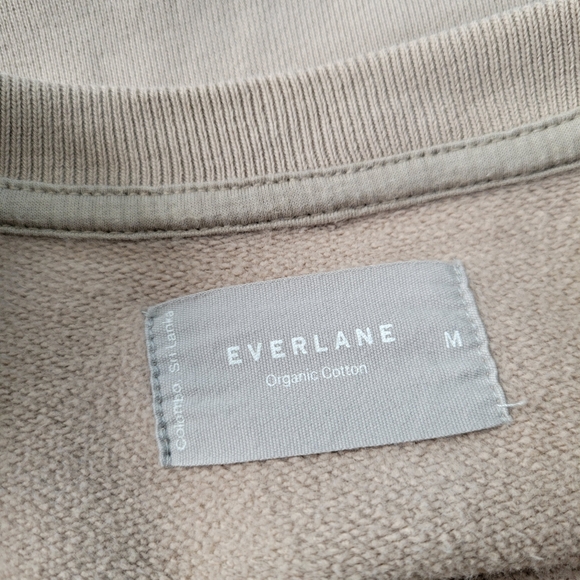 Everlane Track Organic Cotton Crew Neck Pullover Sweatshirt M - Picture 11 of 16